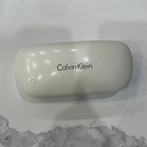 Calvin Klein White Black Sunglasses Case